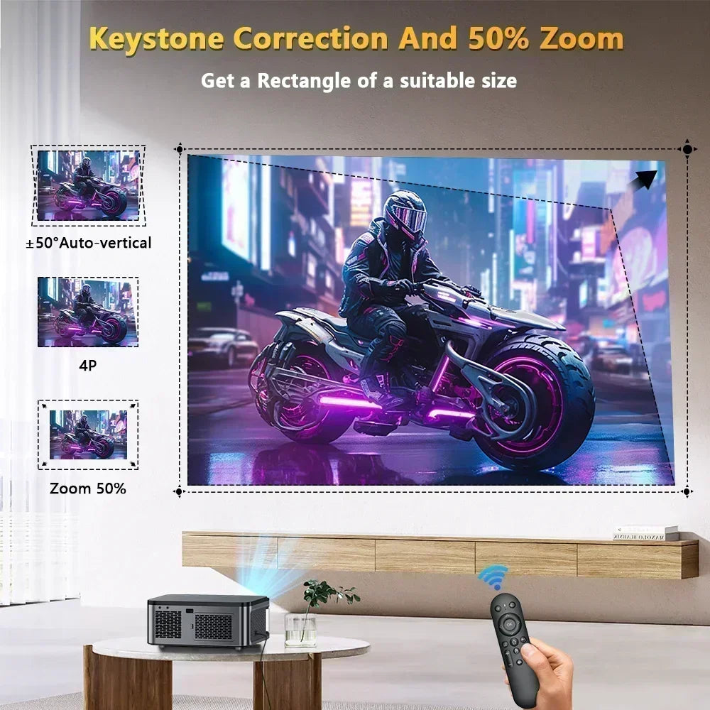 Home Theatre 8K Projector 32G Dolby Audio Smart System