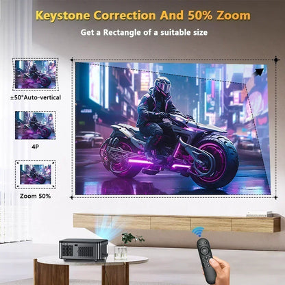 Home Theatre 8K Projector 32G Dolby Audio Smart System