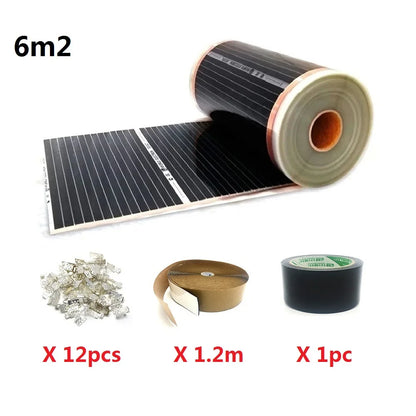 6m Underfloor Carbon Heating Foil 220W Home Heater