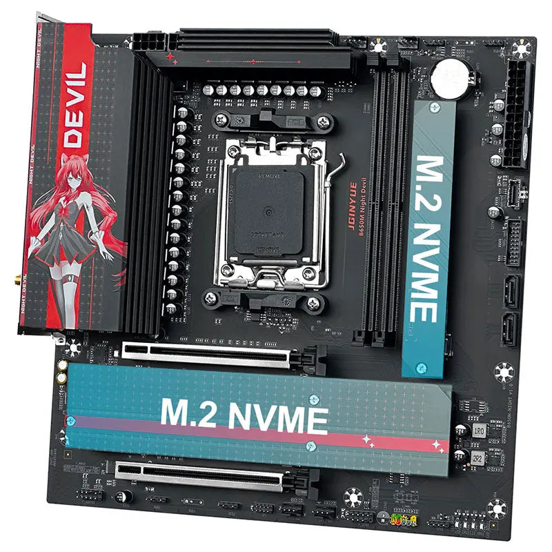 Night Devil B650M Motherboard 9000MHz DDR5, M.2 NVMe