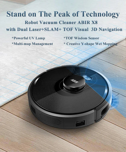 Smart Robot Vacuum Cleaner with UV Cleaning and Mapping