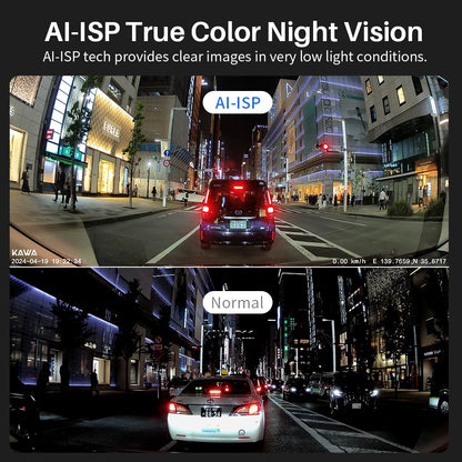 Smart 4K Front and Rear Dash Cam with GPS 128GB