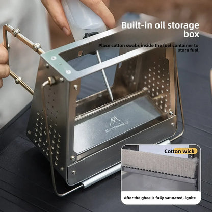 Portable Stainless Steel Mini Outdoor Wood Burning Stove