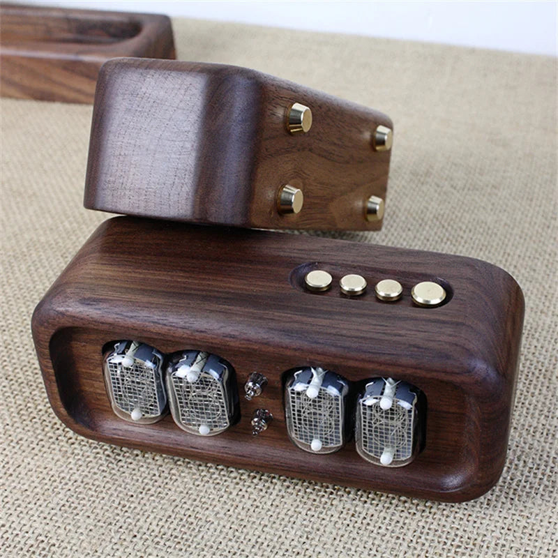 Vintage Glow Digital Tube Nixie Style Desktop Clock