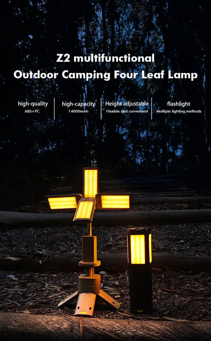 14000mAh Outdoor Hiking LED Lantern with Telescopic Design