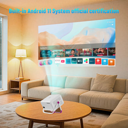 Portable 1080P Projector with Auto Focus Android 11