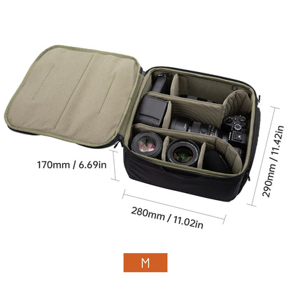 Medium Camera Insert Bag with Padded Lens Compartments