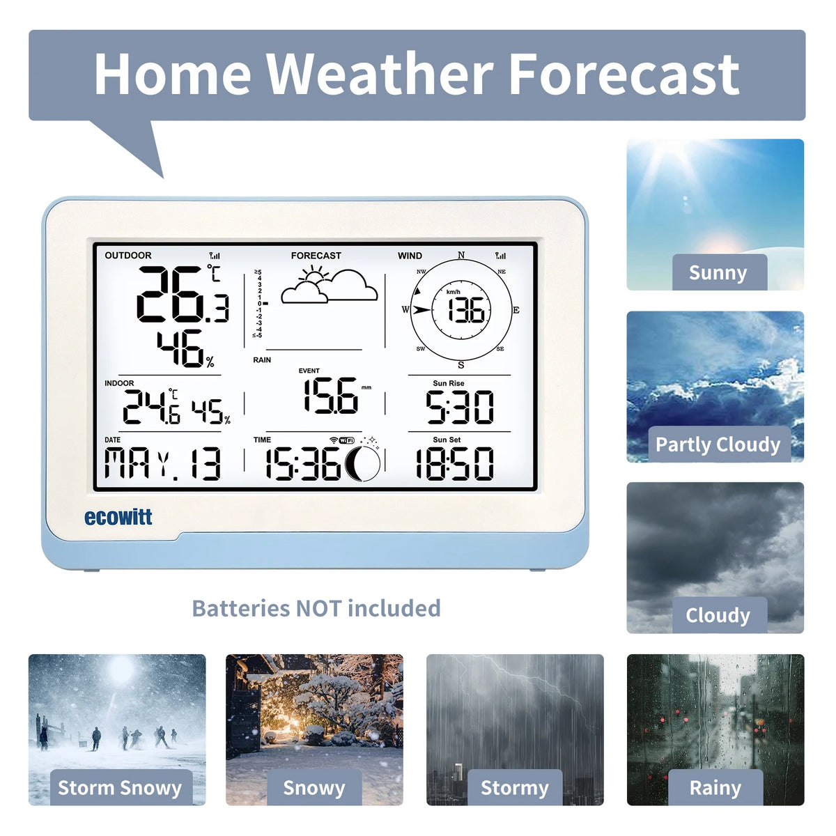 Smart Home Weather Station with Real-Time Outdoor Monitoring