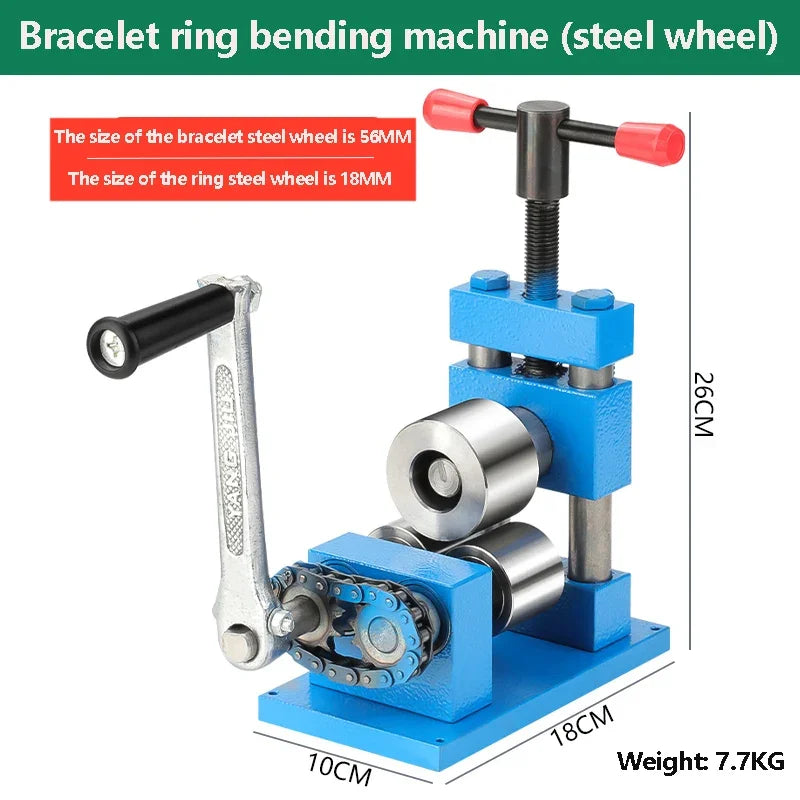 Jewelry Rolling Mill DIY Craft Tool 56mm Steel Wheel