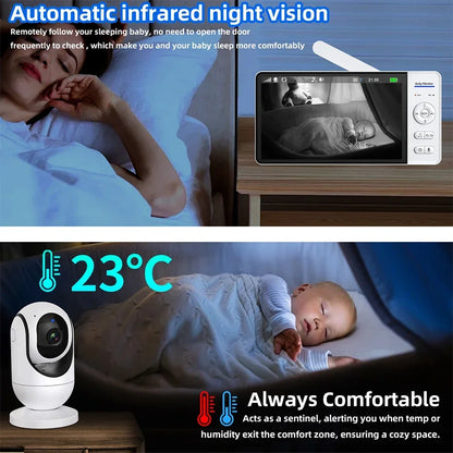 7 Inch Wireless Baby Monitor with Two Way Night Vision