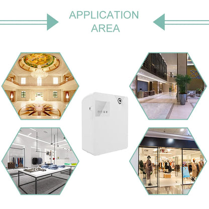 White Aromatherapy Air Freshener with Timer Settings