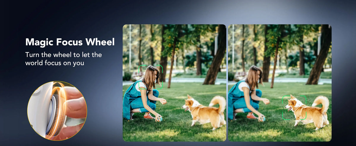 Smart AI Smartphone Gimbal with Built-In Extension Rod