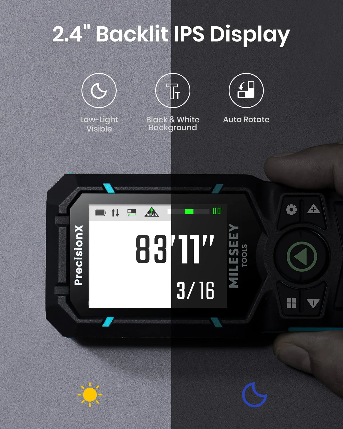 120M Laser Distance Meter with Bluetooth and Green Laser