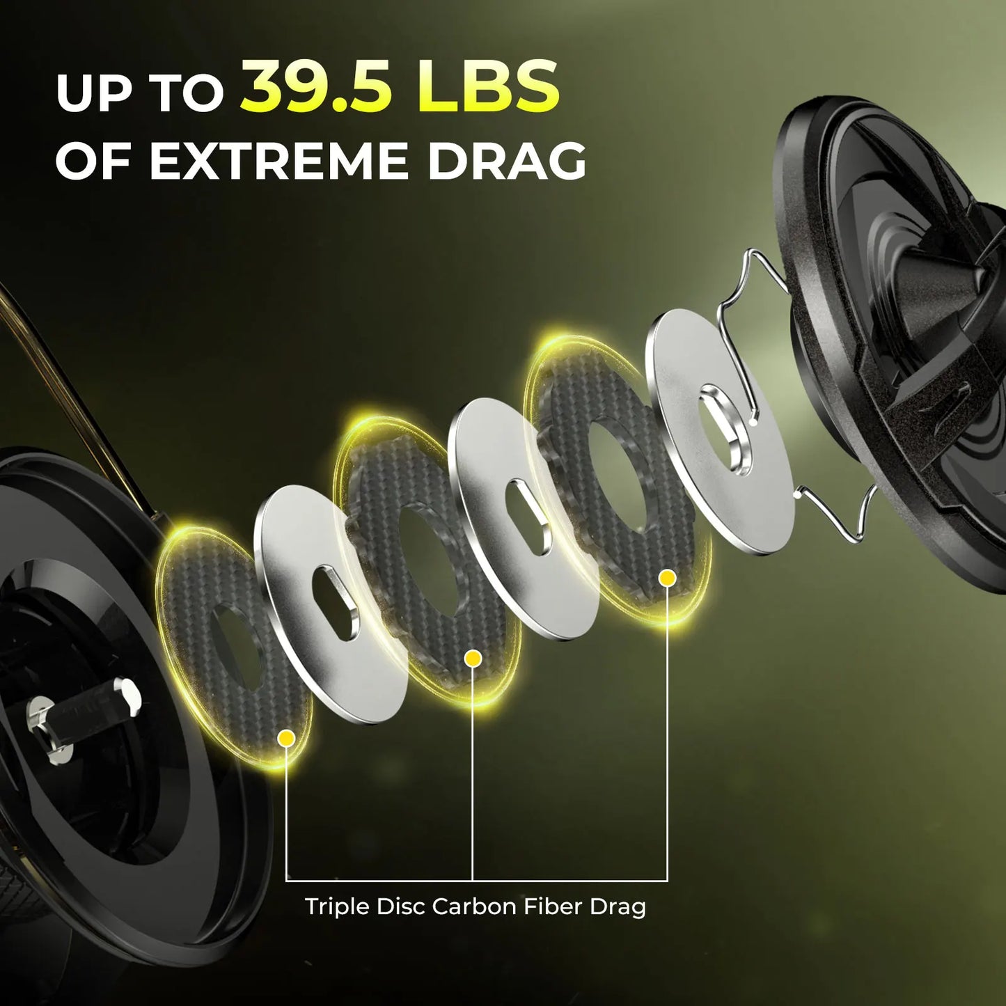 3000 Series Spinning Reel 18kg Drag Saltwater Freshwater