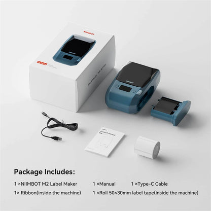 Compact Thermal Label Printer 40x40mm 2 Roll Pack