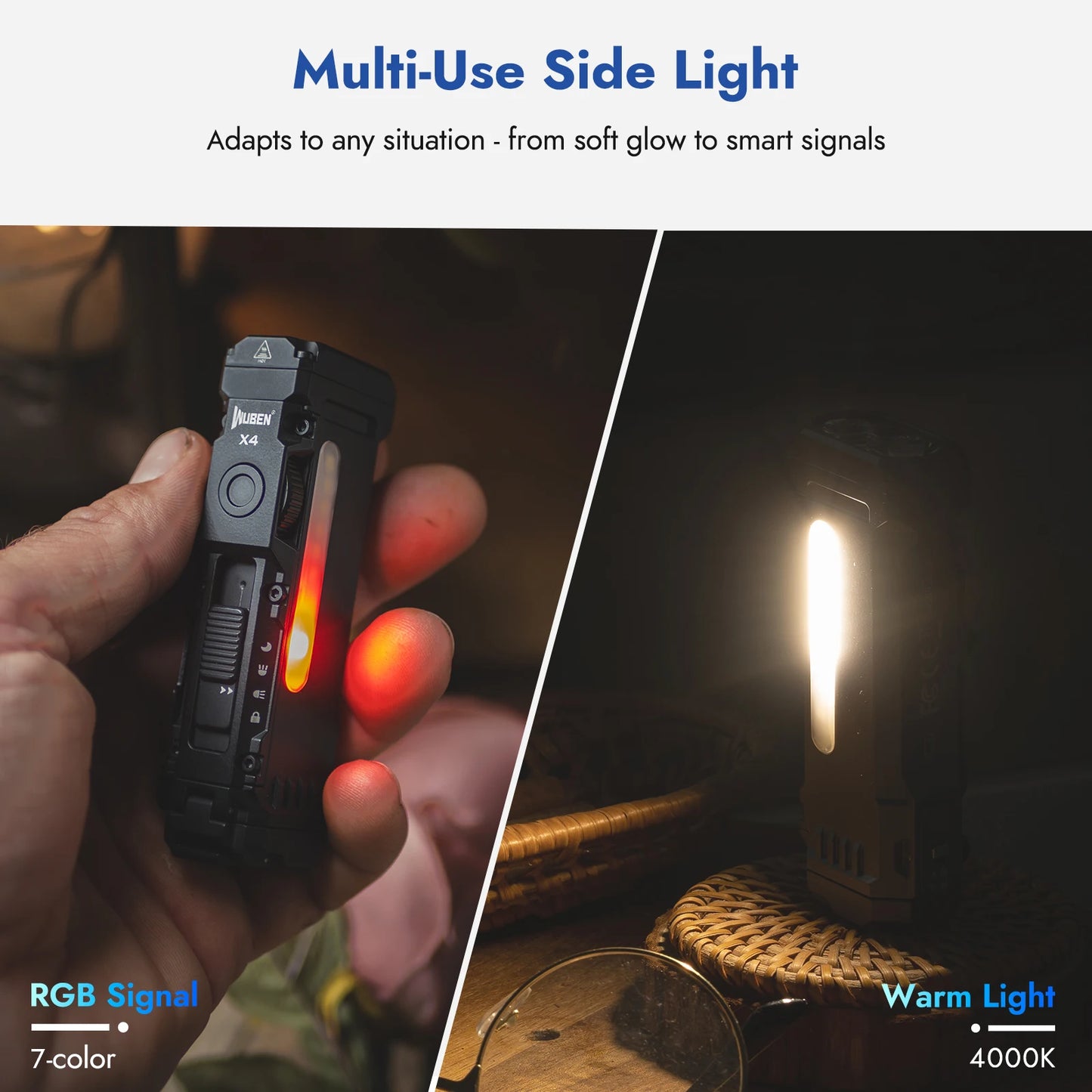 Compact X4 and G5 Black EDC Flashlight Combo