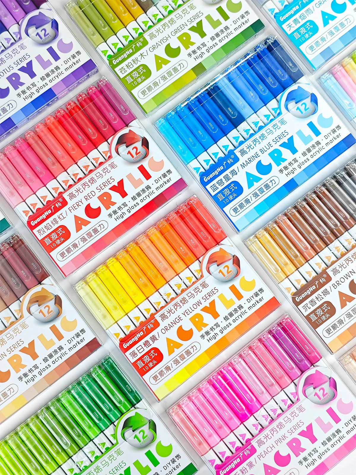 168-Colour Acrylic Marker Pens for Drawing & Crafts