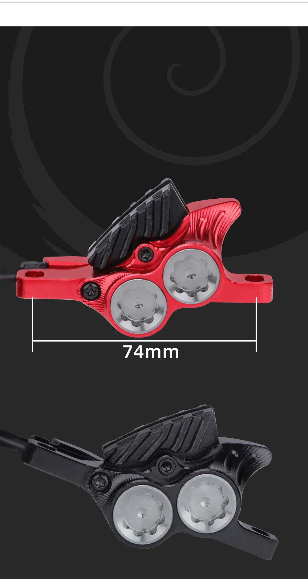 Mountain Bike Hydraulic Disc Brake Silver 800/1550mm