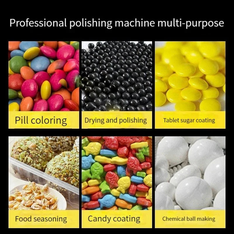 220-240V Commercial Chocolate Coating Machine for Candy Beans
