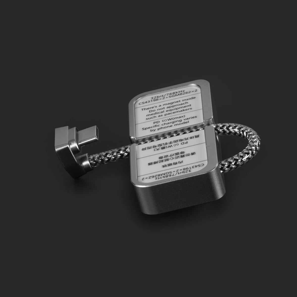 Portable DAC AMP 3.5mm 4.4mm Balanced DSD256 60W PD