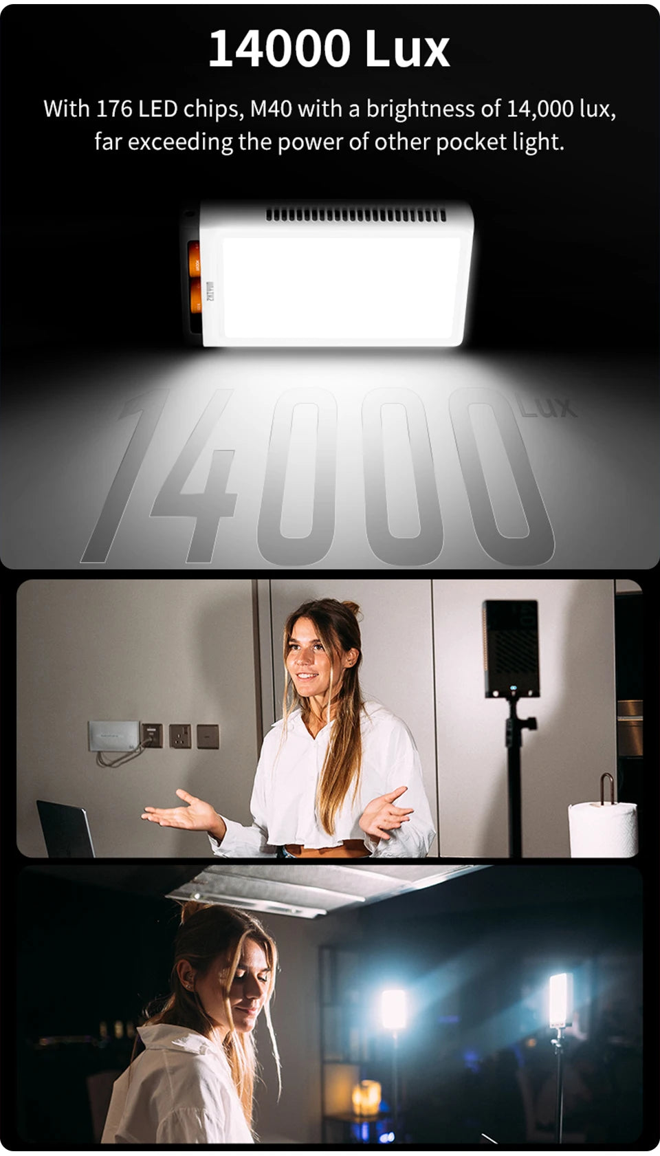 Pocket LED Handheld 40W Photo Video Fill Light