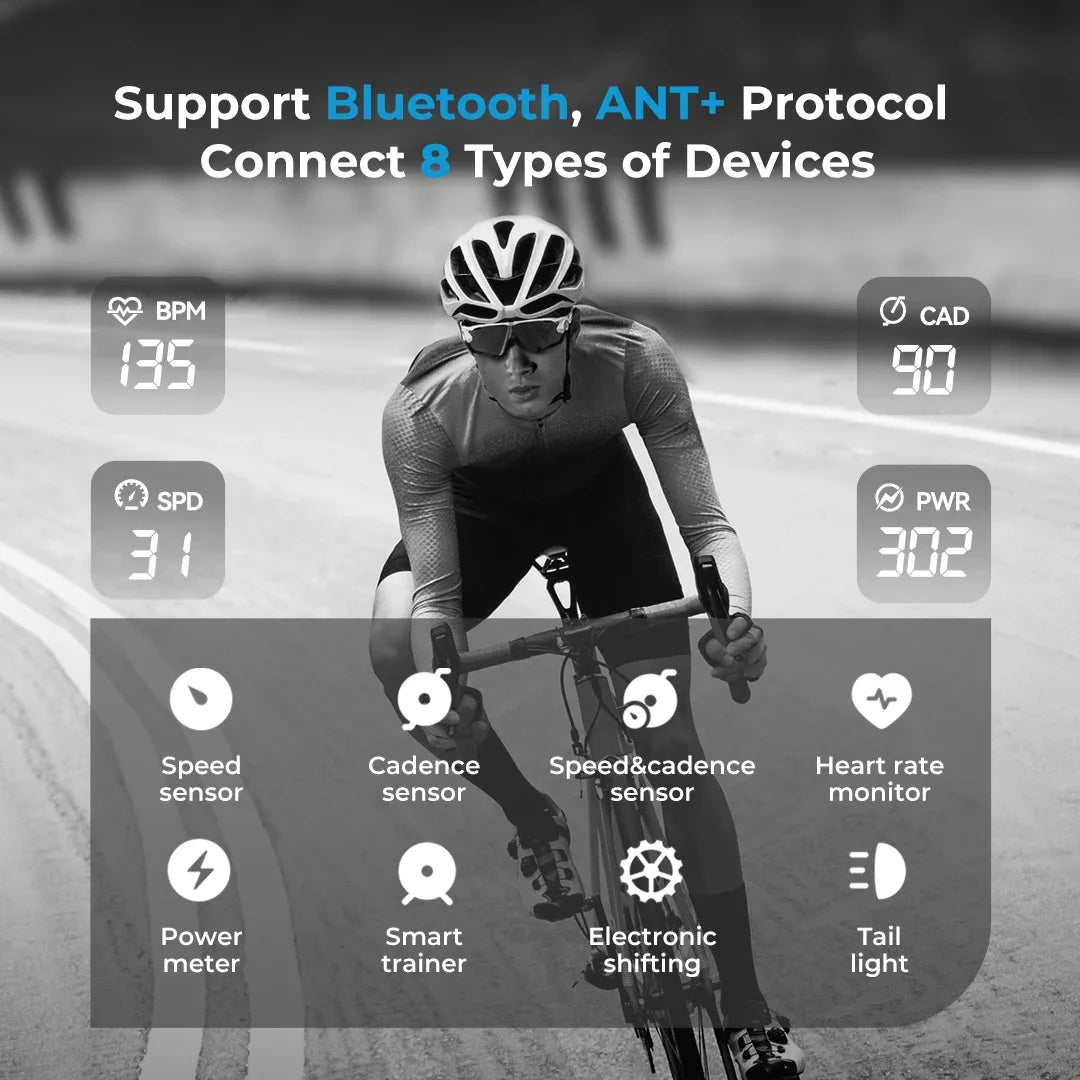 CS600 Bike Odometer GPS Tracker for Road and Mountain Bikes