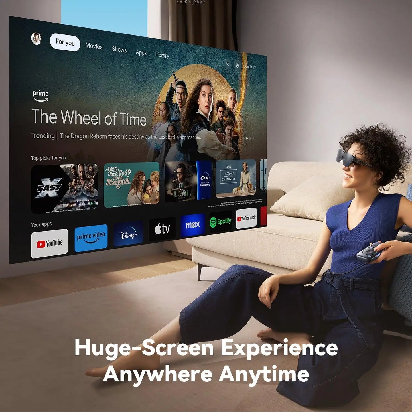 Portable Pocket TV Streaming Box for AR Glasses