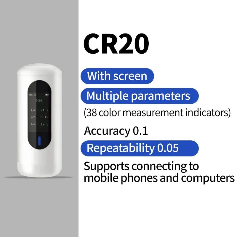Portable Digital Colorimeter Paint Fabric Tester High Precision