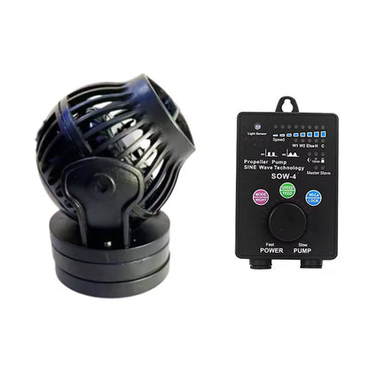 Wireless Aquarium Wave Pump 360° Flow Magnetic Mount