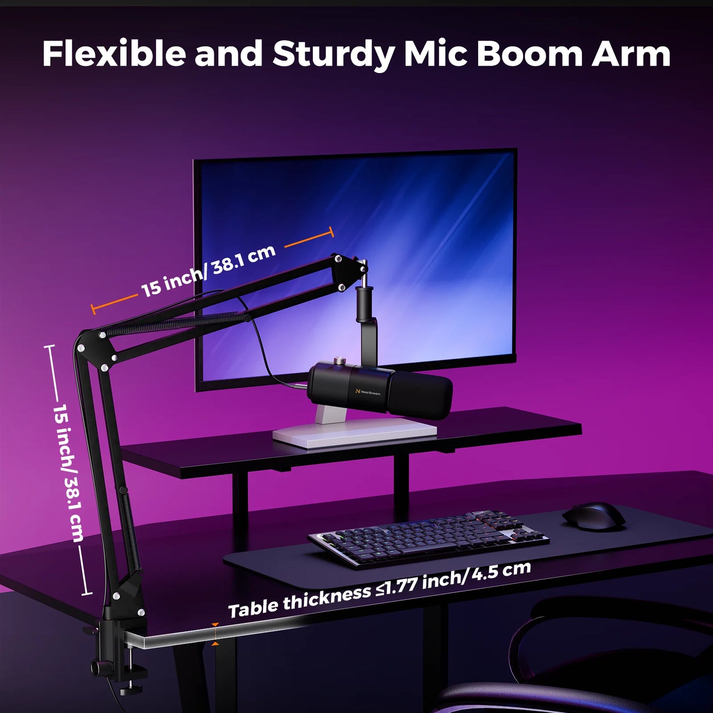 Professional USB XLR Mic Kit for Gaming and Podcasting