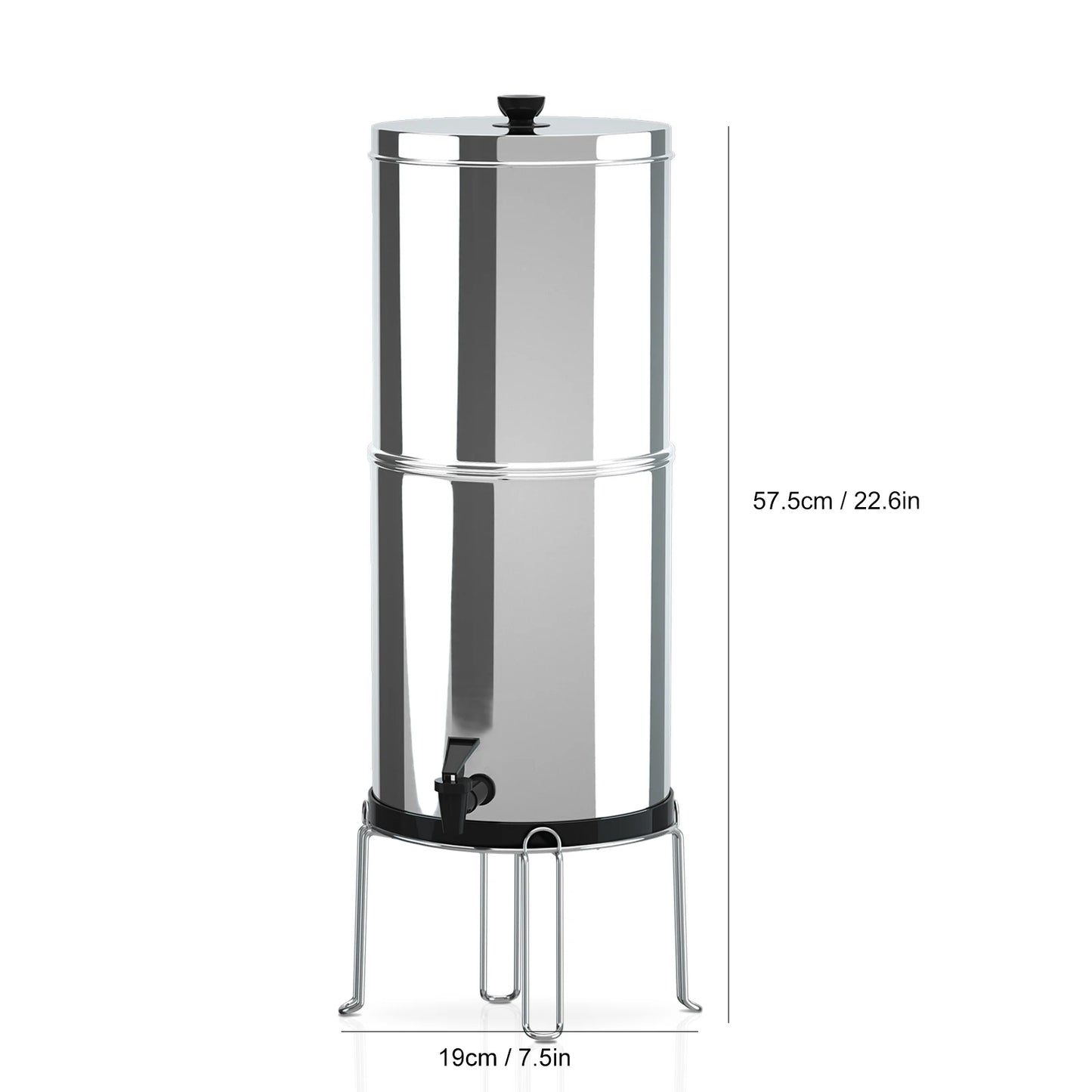 Gravity Water Filter System for Home Camping and Outdoor Use