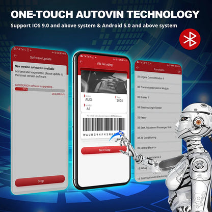 Bluetooth OBD2 Diagnostic Scanner with All System Bidirectional Control