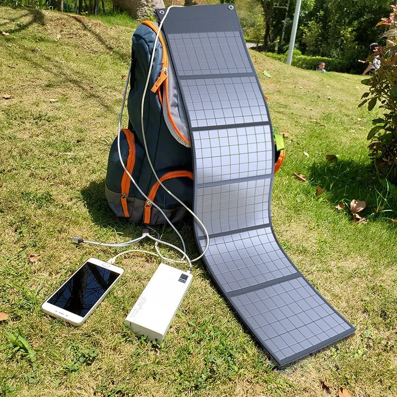 Foldable Solar Panel for Outdoor Power and Charging
