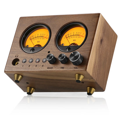 4-Way Audio Switcher 4In1-Out VU Meter Remote