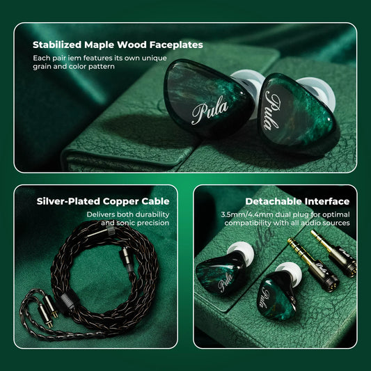 Premium In Ear HiFi Earphones with Dynamic Drivers Yellow