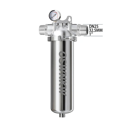 10 Inch DN25 Stainless Steel Whole House Filter