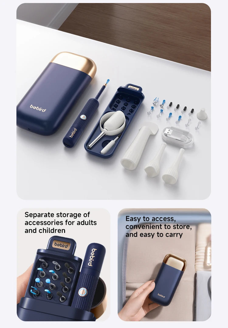 Smart Visual Earwax Removal Kit with Bendable Earpick