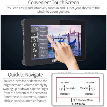 6 Inch 4K Touchscreen Camera Field Monitor