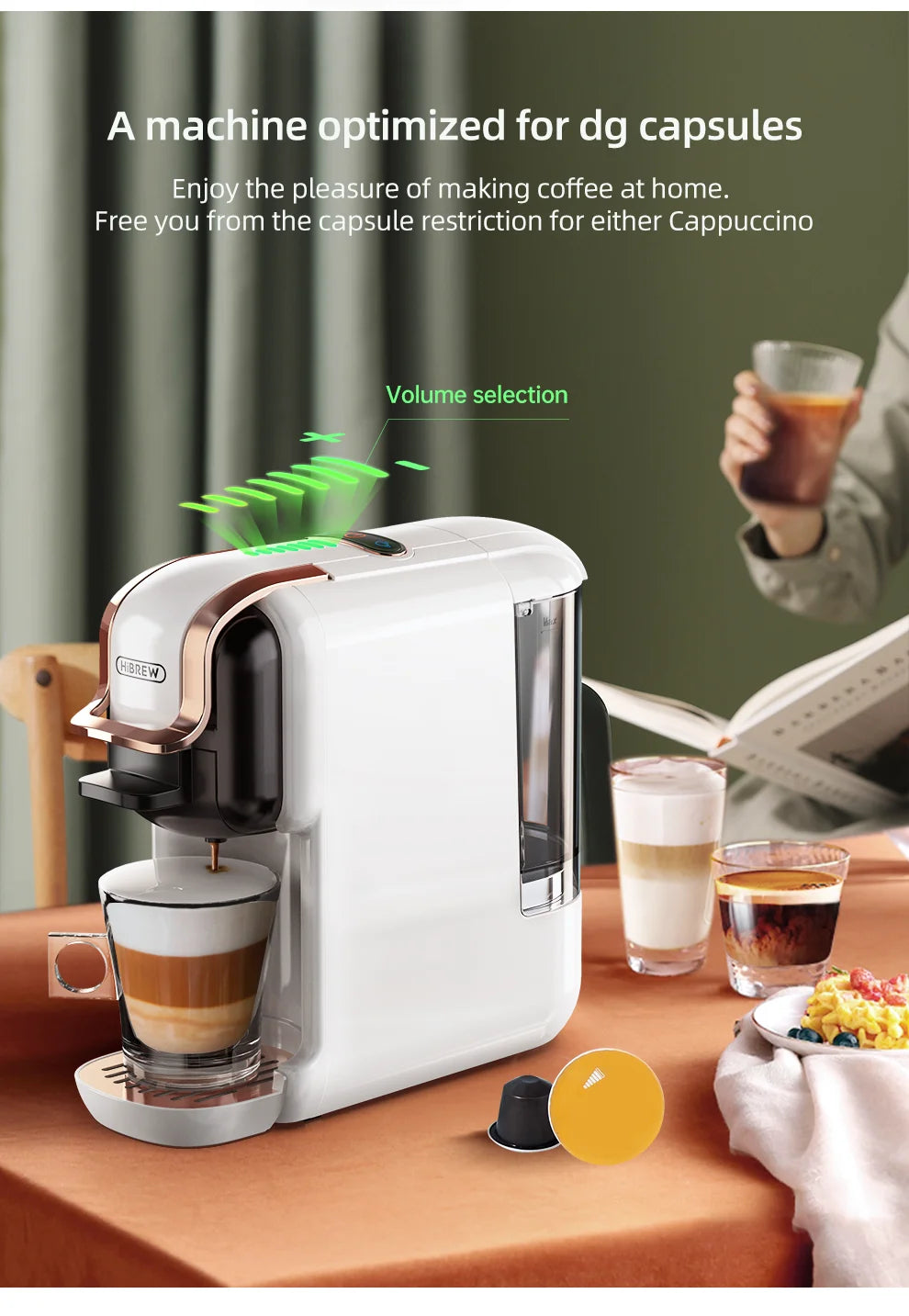 20Bar Hot & Cold Pod Coffee Maker Black
