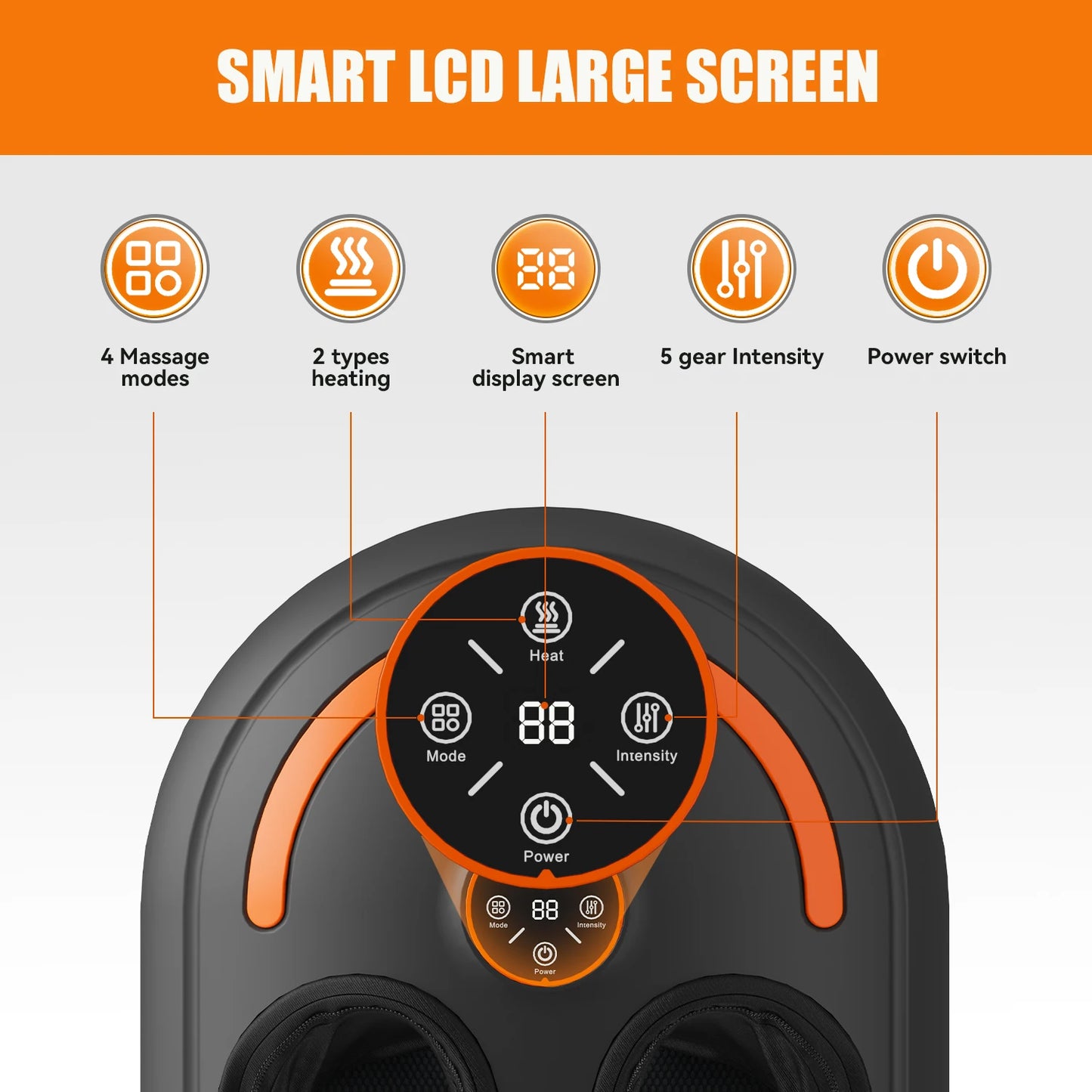 Electric Shiatsu Foot Massager with Heat and Kneading