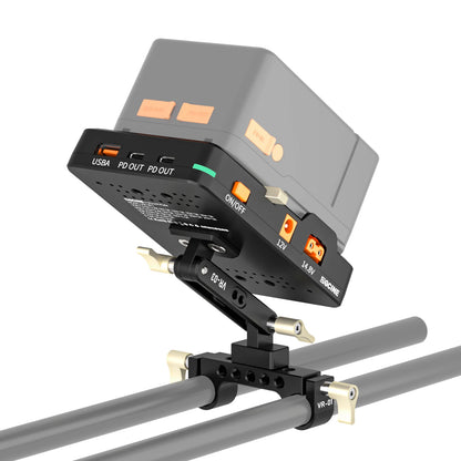 V-Lock Battery Plate PD 14.8V 15mm Rod Clamp