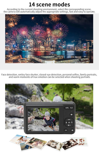 16MP Vlogging Camera 5X Zoom 1080P Full HD Video