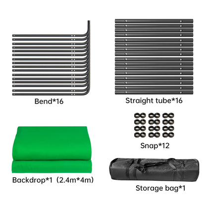 Portable Green 240x400cm Photography & Video Backdrop