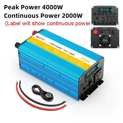 High-Efficiency 4000W 12V DC to AC Inverter
