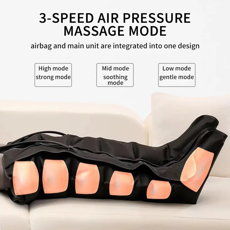 Full Leg Air Compression Massager with Adjustable Settings