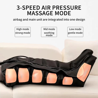Full Leg Air Compression Massager with Adjustable Settings