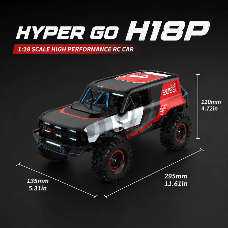 1:18 Brushless 4WD RC Rock Crawler Truck RTR