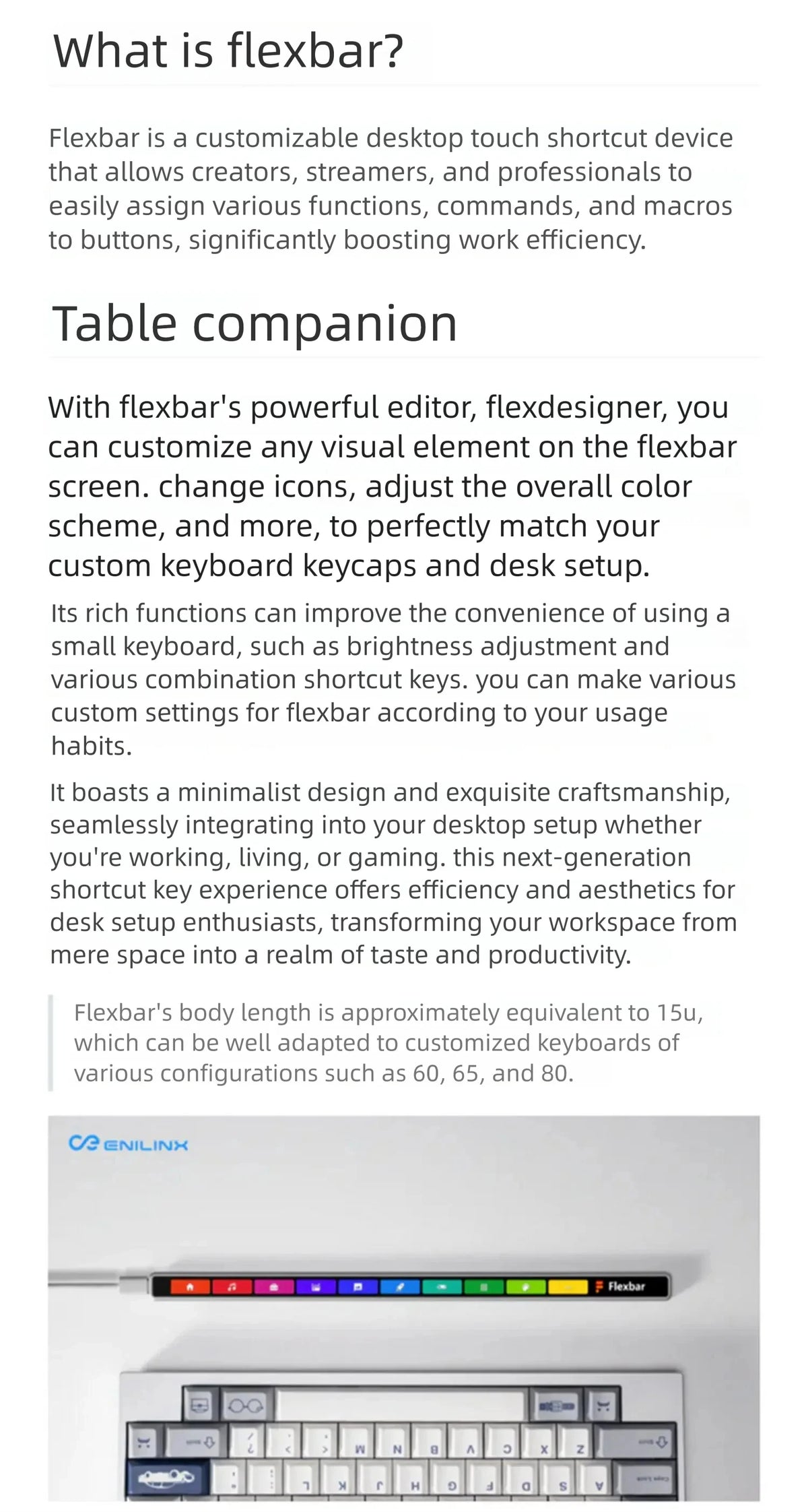 Programmable Touch Bar Shortcut Controller for Adobe & Gaming