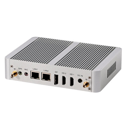 Fanless Quad-Core Mini PC 3-Display Support