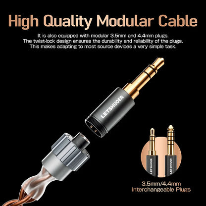 HiFi Planar Magnetic Wired In-Ear Earphones 13mm